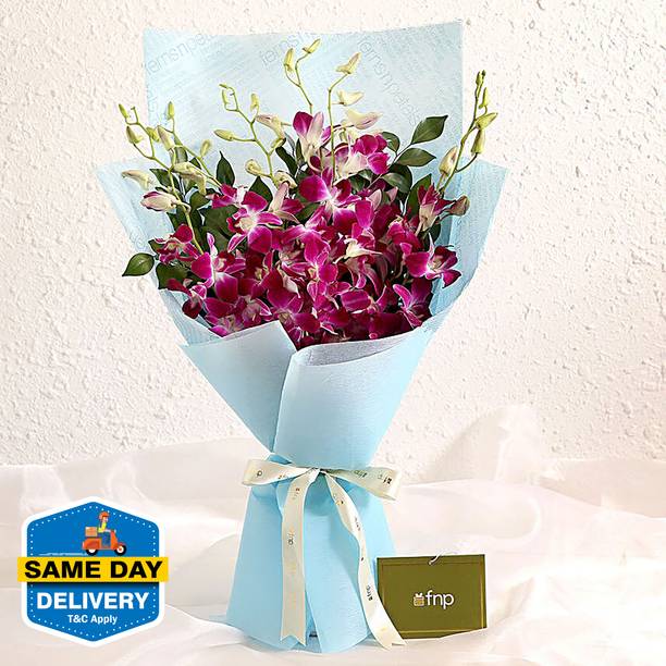 FNP Fresh Purple Orchids Bouquets
