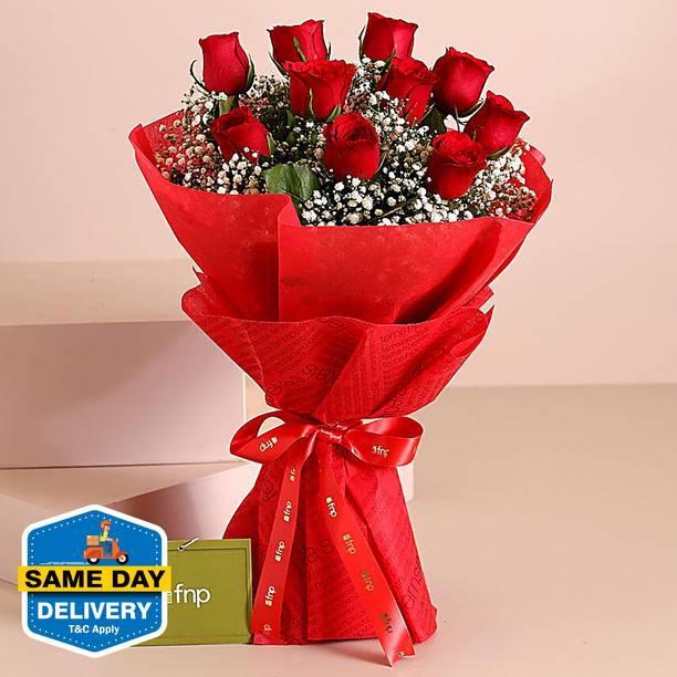 FNP Fresh Red Roses Bouquets