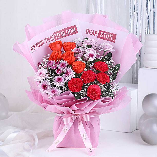 FNP Fresh Multicolor Roses Bouquets