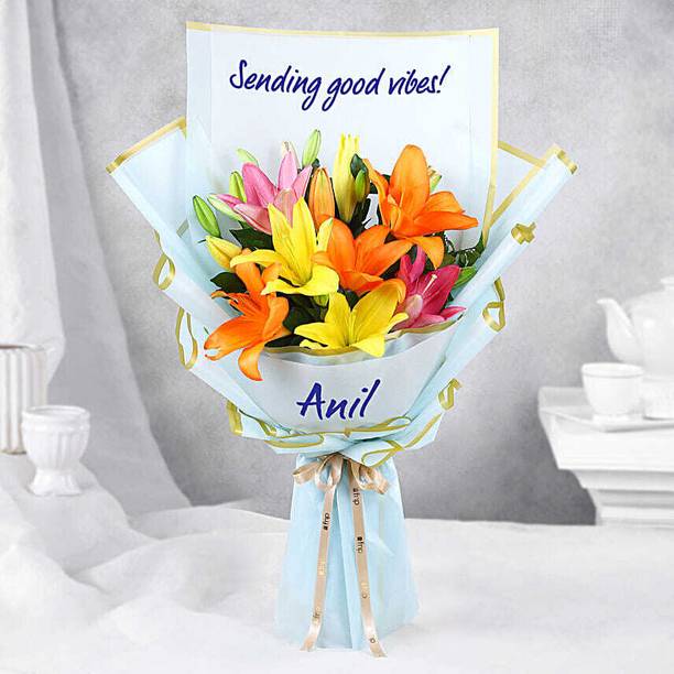 FNP Fresh Multicolor Lilies Bouquets