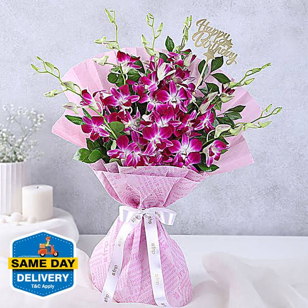 FNP Fresh Purple Orchids Bouquets