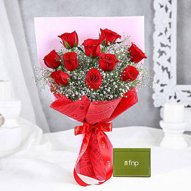 FNP Fresh Multicolor Roses Bouquets