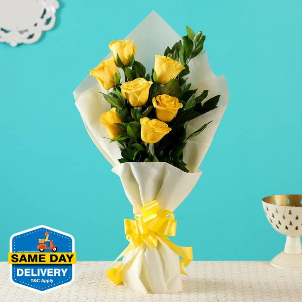 FNP Fresh Yellow Roses Bouquets