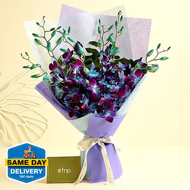 FNP Fresh Blue Orchids Bouquets