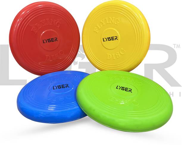 lyger flying disc toy kids dogs unbreakable soft multicolor plastic sports frisbee