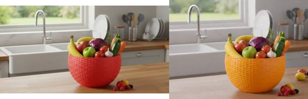 blooming furnancy SmartKitchen Basket Plastic Fruit & Vegetable Basket