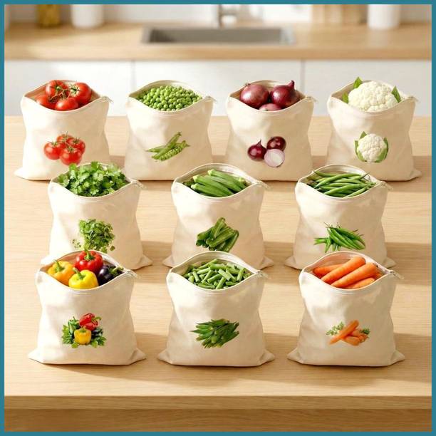TUPENONO TUPZ-10 COTTON BAGS Cotton Fruit & Vegetable Basket