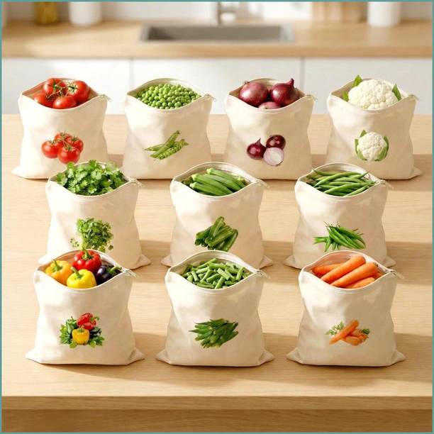 TUPENONO TUPZ-10 COTTON BAGS Cotton Fruit & Vegetable Basket