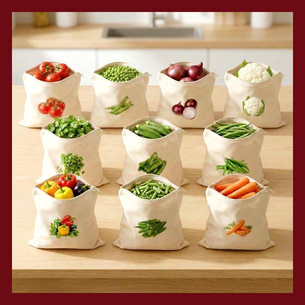 TUPENONO TUPZ-10 COTTON BAGS Cotton Fruit & Vegetable Basket