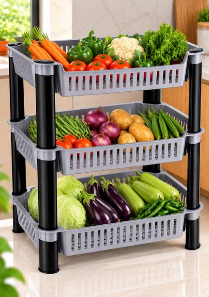 jagahFlex 3L MULTIPURPOSE BASKET Plastic Fruit & Vegetable Basket