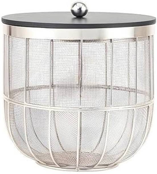 Arban Crafts Mesh Storage Basket with Lid, Multi-Purpose Kitchen and Home Organi