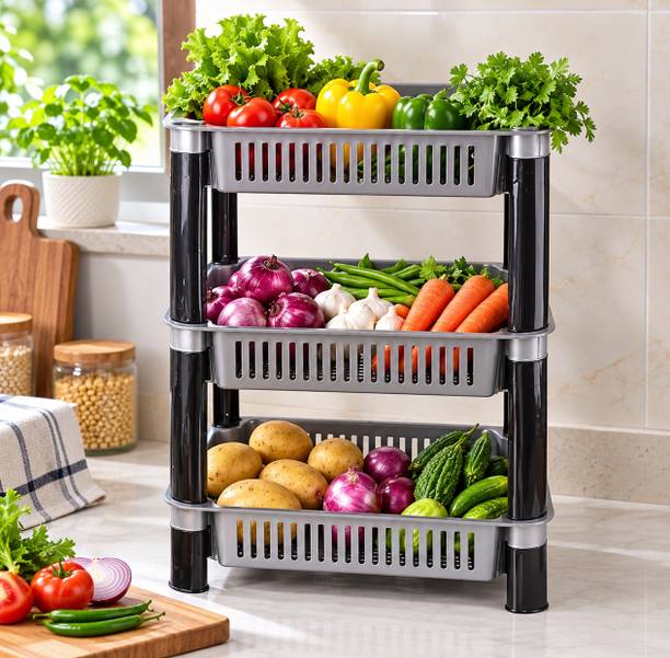 FoldFirst 3L MULTIPURPOSE BASKET Plastic Fruit & Vegetable Basket