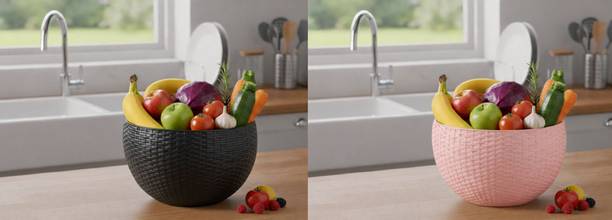 blooming furnancy SmartKitchen Basket Plastic Fruit & Vegetable Basket