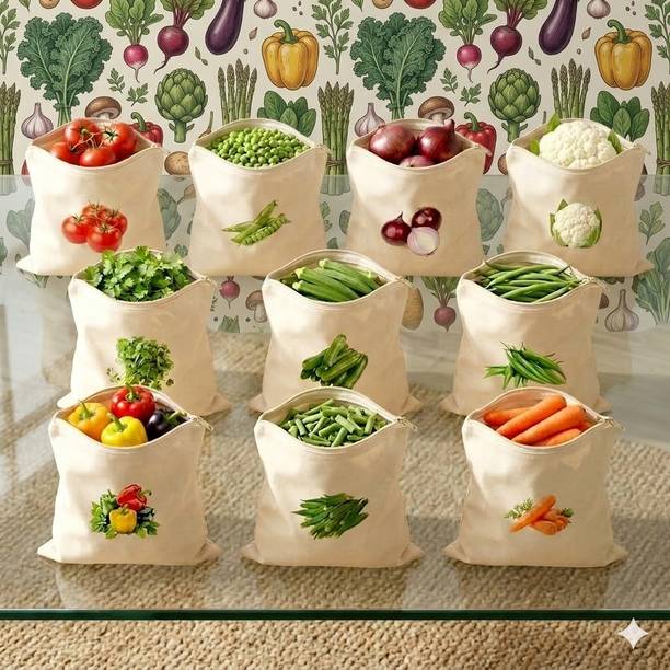 OTIZ OTIZ-10 COTTON BAGS Cotton Fruit & Vegetable Basket