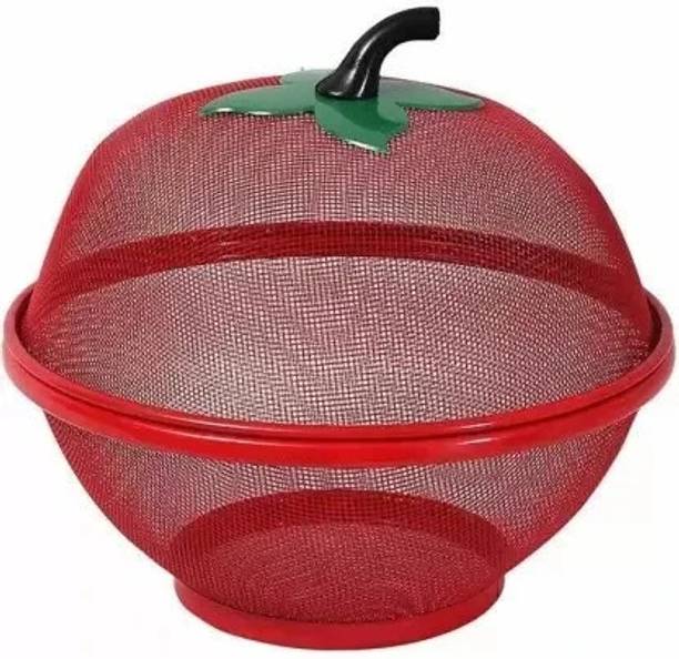 GAURINANDAN Apple Shape Net Fruits Basket For Kitchen Steel Fruit & Vegetable Basket