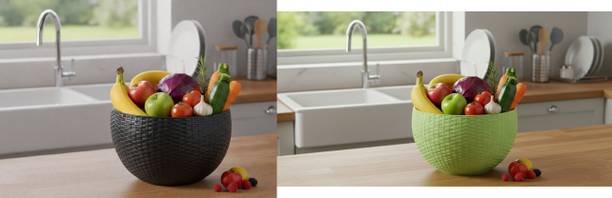 blooming furnancy SmartKitchen Basket Plastic Fruit & Vegetable Basket