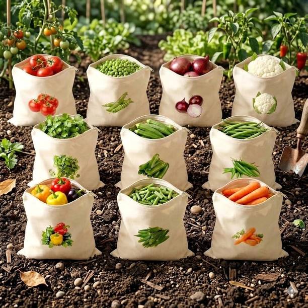 LOKX BY TUPENONO LX-10 COTTON BAGS REUSE Cotton Fruit & Vegetable Basket