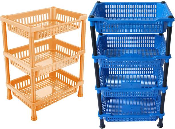 KitchenStudio Fruit and vegetable Basket PLastic Plastic Fruit & Vegetable Basket