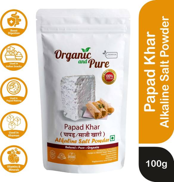 Organic and Pure Papad Khar Soda Sajji Sajjige Papadiao Karo Alkaline Salt Powder Making Baking Baking Powder