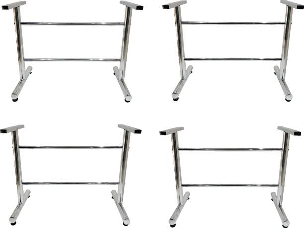 GOYALSON Modular Folding Frame Steel Table Furniture Frame for Home Study, Dining 4 PC Metal 6 Seater Dining Table
