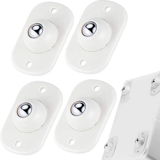 pepplo Self Adhesive Caster Wheels Mini Swivel Wheels(Beige,Set of 4 ) Bar Stool Wheels