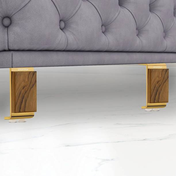 Plantex 4 inch Sofa Leg/Bed Furniture Leg Pair for Home Furnitures (DTS-59-Gold) – 8 Pcs Sofa Legs
