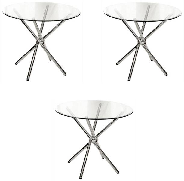 APPLE FURNITURE Table stand frame study dining table frame WITHOUT Glass Top, Pack of 3 Table Frame