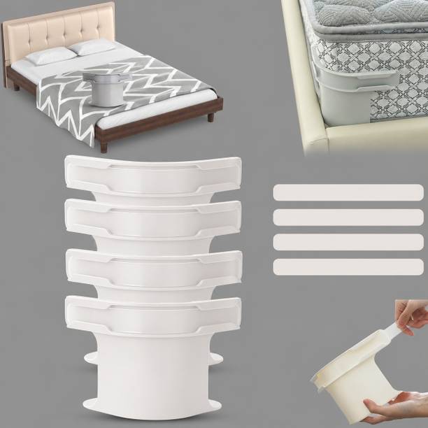 fanindraa 4Pcs Heavy Duty Bed Sheet Straps, Keep Sheets Firm & Tight Fit Any Size Mattres Plastic Cloth Clips