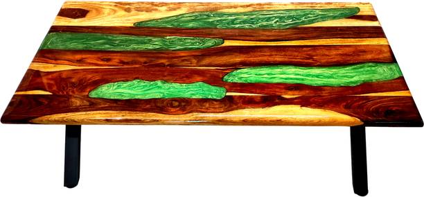 JEWLLWOOD Solid Wood Coffee Table