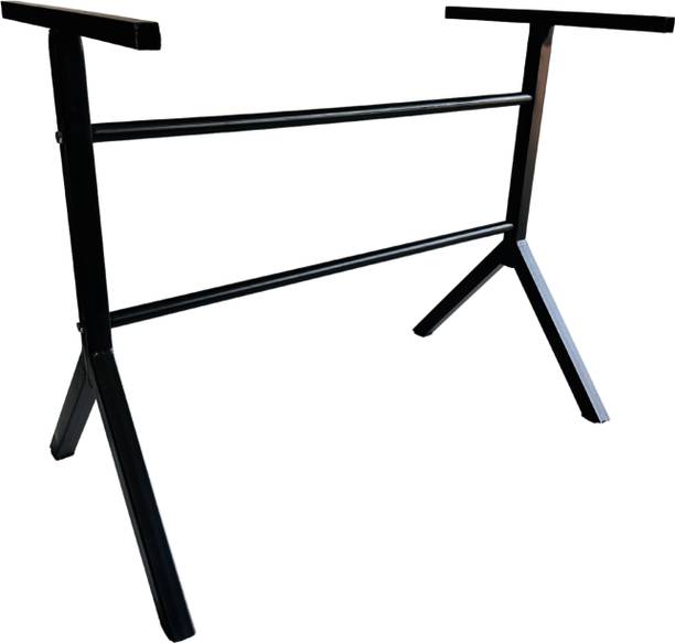 GOYALSON Iron stand Modular Furniture Folding Table Frame for Home Study, Dining Metal 4 Seater Dining Table