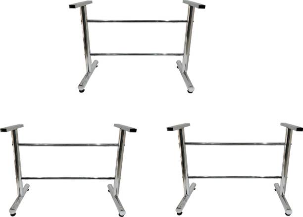 KITHANIA Dining Table for Home Study, Dining, Restaurant (Size: 3 ft.) 3 PC Metal 4 Seater Dining Table