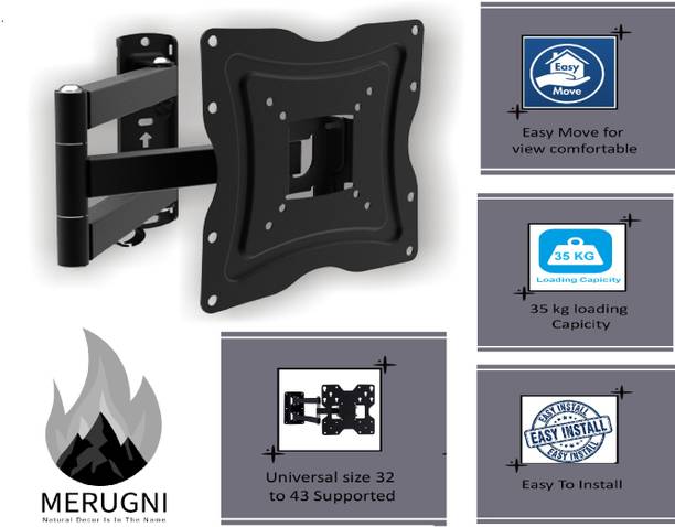 merugni 32 to 40 inch MOVABLE WALL MOUNT Compatible For LG Samsung Mi Oneplus Nokia TV Stand Base