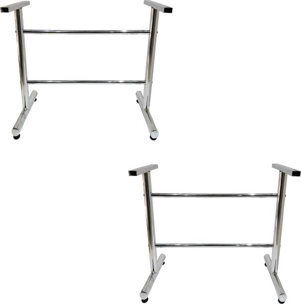 GOYALSON Steel Modular Furniture Folding Table Frame for Home Study, Dining 2 PC Metal 6 Seater Dining Table