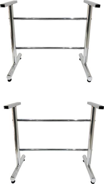 GOYALSON Steel Furniture Folding Table Frame for Home Study 2 PC Metal 4 Seater Dining Table