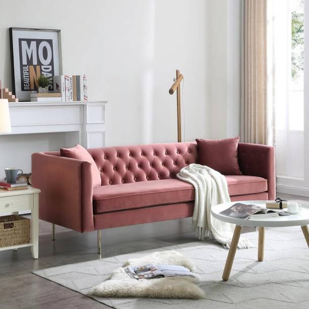 ALFA WOODEN NEST Half-leather 2 + 1 Sofa Set