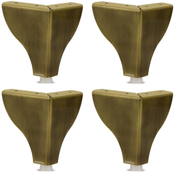 Plantex 4-inch Sofa Leg/Bed Furniture Leg Pair for Home Furnitures (Brass Antique) 2 Pcs Sofa Legs