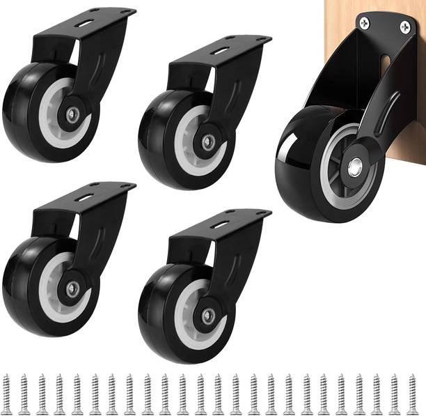 Zorbes Heavy Duty Metal Rigid Caster Wheel Fixed Furniture Caster