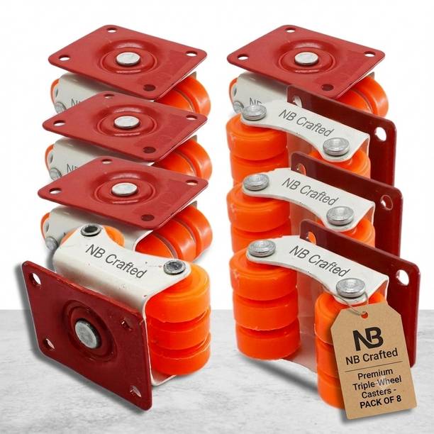 NB crafted 360 Degrees Rotate Caster Wheel with Bearing Heavy Duty 850 kg Load Capacity Industrial Furniture Caster