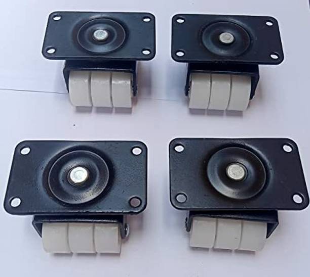castersman sixer moveing wheel, Black 50 mm, Hight 2 inch 360 degree moveing, Castor Wheel, Appliance Furniture Caster
