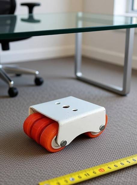 kalar 6 WHEEL ORANGE WHITE Fixed Furniture Caster