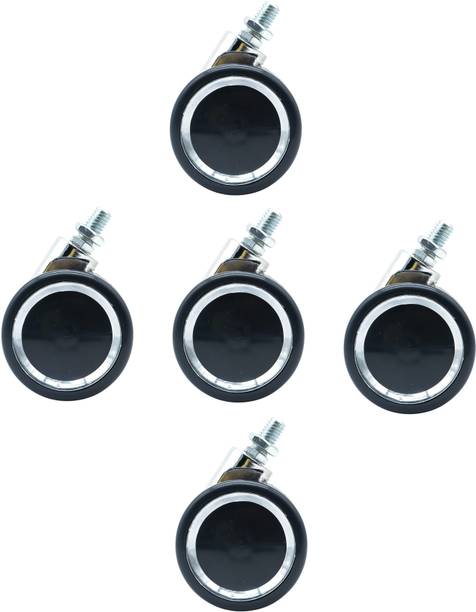 Biway Copy_Heavy Duty Caster Black Silver Ring Wheels for Rolling Computer Chairs Appliance Furniture Caster