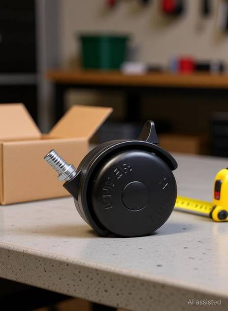 NEOSTAR Black Wheel Braking and Locking Furniture Caster
