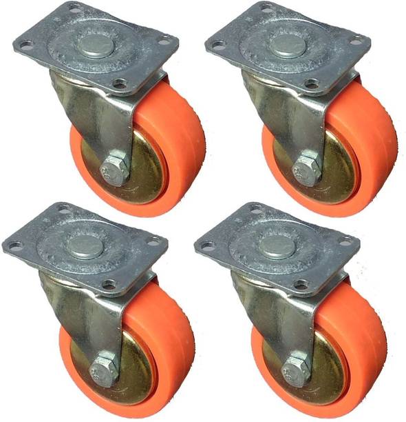 NRT 360 DEGREE ORANGE SINGLE ROTATING TROLLEY WHEEL Appliance Furniture Caster