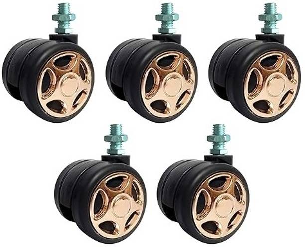 K25 Heavy Duty Caster Gold Screw Wheels for Rolling Computer Chairs Wheel Appliance Furniture Caster
