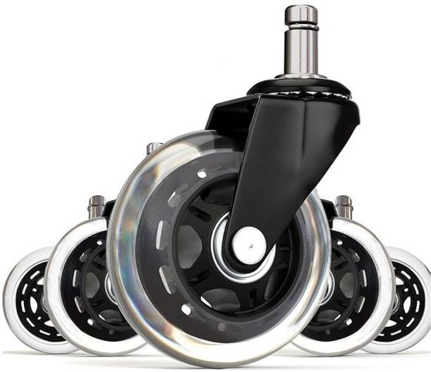 Bellveen Black Polyurethane Caster Wheels Office Chair Wheels Industrial Furniture Caster