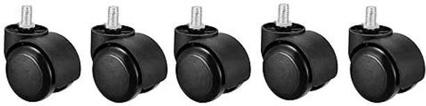 Growvibe Caster Alloy Thred/Screw Type wheel for office revolving chair Appliance Furniture Caster