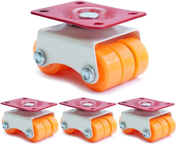 HALSEY 360 Degrees Moving Caster Wheel for furniture, Weight Capacity upto 500-600 Kg Swivel Furniture Caster