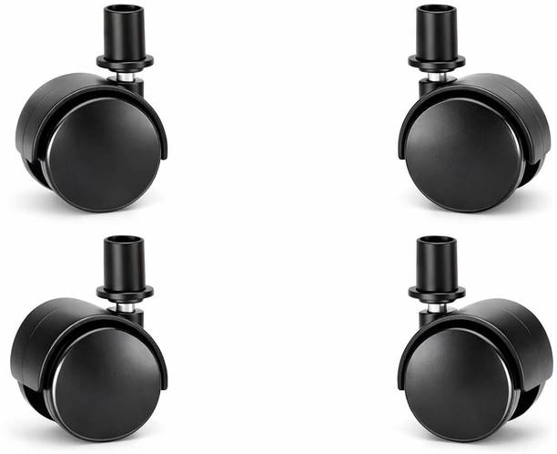castersman 2 Inch Heavy Duty Swivel Furniture Caster Wheels for Cooler, 19mm Stem Size Industrial Furniture Caster