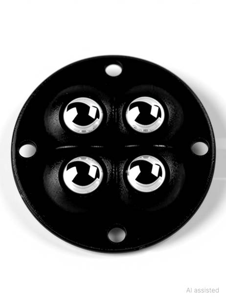 HGC CASTER WHEEL 4 BALL BLACK Appliance Furniture Caster
