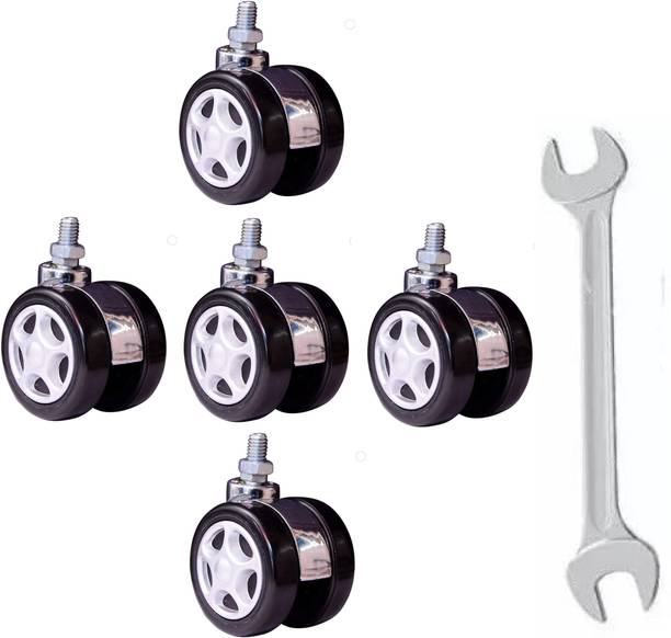 Biway Heavy Duty Caster Silver Chudi With Pana Wheels for Rolling Computer Chair Wheel Appliance Furniture Caster